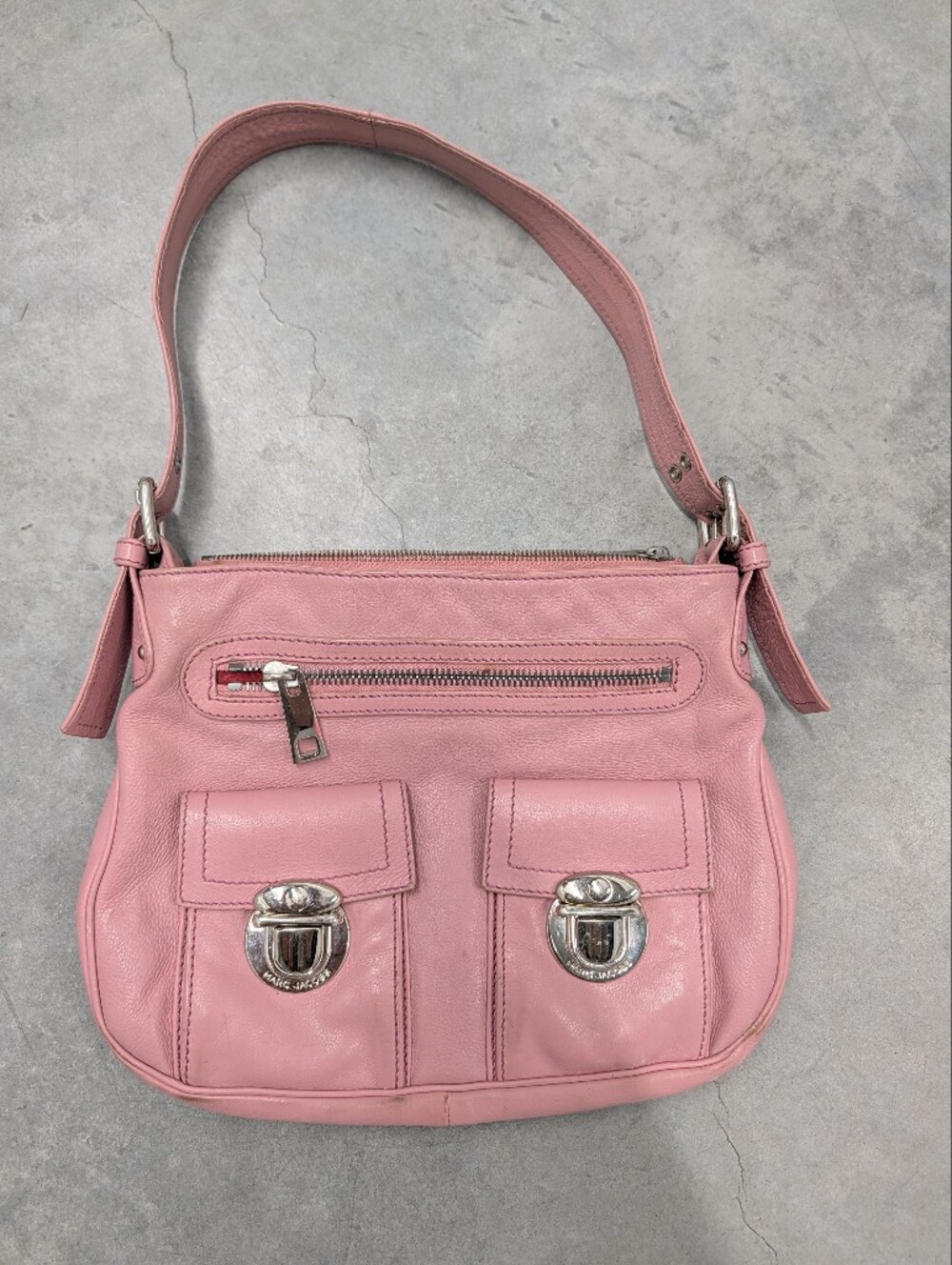 Marc Jacobs Pink Leather Shoulder Bag - Picture 3 of 16